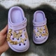 Кроксы детские для девочки Fashion сиреневые с джибитсами и цепочками 5653 30/31р (19,5 см) - изображение 6