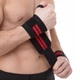 Бінти кистьові для жиму Поліестер / Еластан липучка 2 шт STRENGTH WRIST WRAPS Zelart колір чорно-червоний SB-167070 - зображення 4