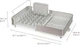 Раздвижная сушилка для посуды с носиком для слива Joseph Joseph Extend Steel Dish Rack - Light Stone 851692 - изображение 5