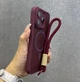 Панель Magsafe Mate з ланцюжком для Apple Iphone 13 Pro Red - зображення 4