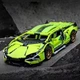 Конструктор Emissi Technic гоночный суперкар Lamborghini 1280 деталей 1:14, спортивная модель автомобиля, зелёный набор в подарочной коробке - изображение 5