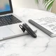 Беспроводная Bluetooth гарнитура HOCO E60 Brightness business BT headset |Bluetooth 5.0, до 10 часов работы, 170 мАч, в ухо, для звонков, работы, во время вождения, со встроенным микрофоном| Черный - изображение 3