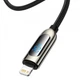 Кабель 1м.Type-C to Lightning Display Fast-Charging 20W Black, Baseus для зарядки та передачі даних (CATLSK-01) - зображення 2