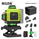 Лазерний рівень-нівелір Hilda 4D версія 2025 року, зелений промінь, 16 ліній - зображення 1