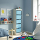 Стелаж с контейнерами TROFAST 46x30x145 см IKEA 595.754.73 белый / светло-голубой - изображение 2