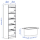 Стелаж с контейнерами TROFAST 46x30x145 см IKEA 995.754.71 белый / белый - изображение 3