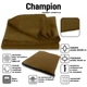 Плед подушка туристический флисовый 180х155см Champion Шоколадный 2240 - изображение 2
