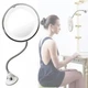 Зеркало на гибкой ножке с 10-кратным увеличением Led Mirror Ultra Flexible, гибкое круглое зеркало с LED подсветкой Белая FML-010-White - изображение 6