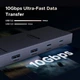 Концентратор 7-in-1 UGREEN CM880 Revodok HDMI 4K 60hz USB-C Hub 10 Гбіт/с PD100W Grey (45365) - зображення 5