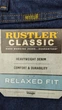 Джинси Rustler by Wrangler Relaxed Fit 100% Cotton 14,5oz Color: Prewash (1087634PW) W46 L30 - изображение 6