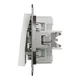 Кнопочный выключатель двухклавишный Schneider Electric Asfora без рамки белый EPH1170121 - изображение 4