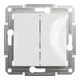 Кнопочный выключатель двухклавишный Schneider Electric Asfora без рамки белый EPH1170121 - изображение 8