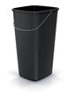Смітник Prosperplast Compacta Q basic прямокутний 25л з металевою ручкою, чорний - зображення 1