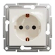 Розетка Schneider Electric Asfora с заземлением без рамки кремовая EPH2970123 - изображение 4