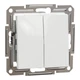 Выключатель двухклавишный Schneider Electric Asfora без рамки белый EPH0370121 - изображение 1