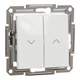 Вимикач для жалюзі Schneider Electric Asfora без рамки білий EPH1370121 - зображення 1