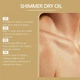 Шиммер для лица и тела Eelhope Gold Shimmer Dry Oil Блеск для тела - изображение 8