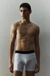 Набір подовжених бавовняних боксерів H&M mid trunks розмір XL 5 шт light blue mix 0085 - зображення 2