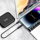 Кабель HOCO U114 + кейс з перехідниками Type-C к Type-C та перетворювачі Micro-USB к Type-C/Type-C к Lightning/USB к Type-C Black - зображення 5