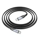 Кабель Hoco U119 Machine 60W зарядный кабель Type-C to Type-C 1,2m Black - изображение 4