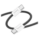 Кабель Hoco X104 Source 60W charging data cable Type-C to Type-C(L=2M) Black - зображення 1