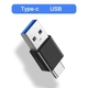 Переходник USB-папа на Type-C-папа black (М1311) - изображение 2