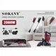 Ручний пилосос вертикальний бездротовий Sokany SK-3390 0.6 л 2000 Вт акумуляторний пилосос без мішка з насадками для сухого прибирання Чорний з червоним - зображення 5