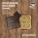 Настільна Розвиваюча Гра Scrabble Ерудит ZAMASMEL Wood 33 х 33 х 3,3см Ручна Робота - зображення 2