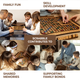 Настільна Розвиваюча Гра Scrabble Ерудит ZAMASMEL Wood 33 х 33 х 3,3см Ручна Робота - зображення 5