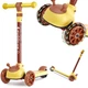 Самокат трехколесный Bambi SC21011 Y со светящимися колесами, Желтый (SC21011 Yellow-RT) - изображение 1
