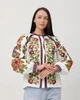 Вишиванка жіноча ESQ 5924 з квітковою вишивкою, біла блуза вишита квітами S - зображення 2