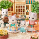 Zestaw figurek Sylvanian Families Latte Cat Family z akcesoriami 9 szt (5054131057384) (955555908770389) - Outlet - obraz 4