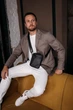 Мужская сумка кожаная Tiding Bag 1631A Черная - изображение 3