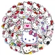 Набір вінілових багаторазових наклейок, стікери наклейки Hello Kitty (Хеллоу Кітті) 50 шт - зображення 2