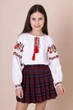 Вишиванка для дівчинки Mevis 5268-01 льон білий 122 - изображение 2
