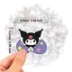 Набор виниловых многоразовых наклеек, стикеры наклейки Куроми (Kuromi) / Hello Kitty (Хеллоу Китти) 50 шт - изображение 3