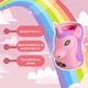 Пластикова підставка-стаканчик ZiBi Kids Line для письмового приладдя Єдиноріжка (ZB.3011) - зображення 4