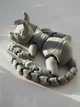 Кот Сфинкс 3D подвижная игрушка серый 30 см. - изображение 8