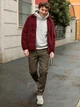 Куртка Шерпа демисезонная мужская Uniqlo 536233622 L Бордовая (1159821981) - изображение 6