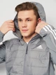 Куртка демісезонна з капюшоном чоловіча Adidas Ess 3S In Hyb J IX8894 S Сіра (4067896843018) - зображення 4