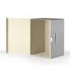 Ящик для зберігання з кришкою MBM TH-07 XL LIGHT GRAY - зображення 4