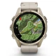 GPS смарт-часы GARMIN fenix 8 43mm, AMOLED, Saph, SftGldSS/FogGryLeatherBnd, Excl - изображение 7