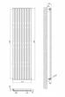 Дизайнерский вертикальный радиатор отопления ARTTIDESIGN Rimini 8/1800/472 серый матовый RM.8.180.47.G - изображение 11