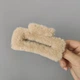 Пушистый Крабик для волос ANbeauty 9 см Светло-коричневый (AN0103531) - изображение 1
