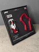 Легендарна Лімітована Модель Panini McLaren MP4/4 в масштабі 1/43 з Рамкою Тримачем 25x25см 2в1 на Стіну або Полицю і 3D Трасою British Grand Prix "Silverstone" конфігурації 1988 року /1988 Season Model Car #12 Ayrton Senna - зображення 12