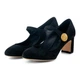 Жіночі туфлі Dolce&Gabbana Mary Jane із замшевої шкіри 37 (23.8 cm) чорні CD0882A127580999 - зображення 1