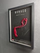 Об'ємна Рамка з 3D Трасою Monaco Circuit (Circuit de Monaco) / Monte Carlo / Монако в Масштабі 1:40 000 Red Matte / Frame 32x23x3 - зображення 4