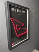 Об'ємна Рамка з 3D Трасою Red Bull Ring Circuit / Spielberg, Styria, Austria / Ред Булл Ринг в Масштабі 1:40 000 Red Matte / Frame 32x23x3 - зображення 2