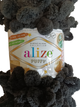 Пряжа Alize Puffy колір 1060 темний меренго,графіт (А501) - зображення 2