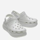 Chodaki damskie na platformie Crocs Crush High Shine Clog 209285-1FT 38-39 (M6/W8) 24 cm Jasnoszare - obraz 2